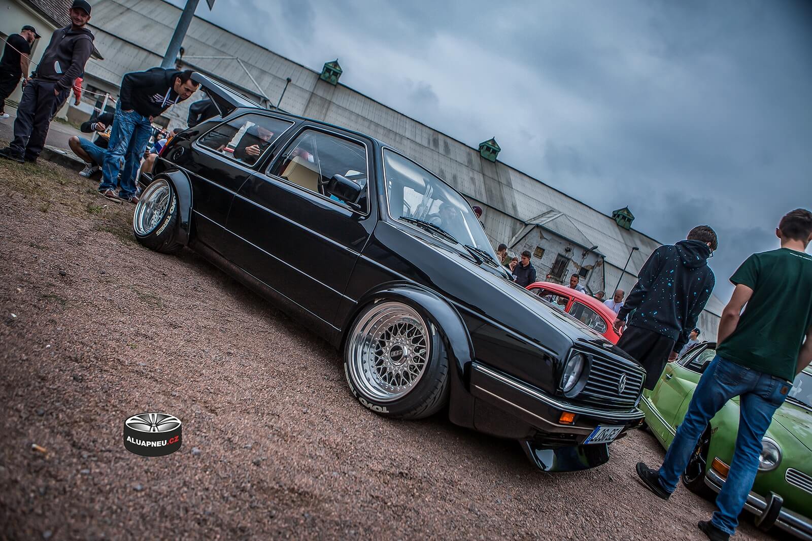 Límcové disky BBS Volkswagen Golf II stance - tuning Dresden