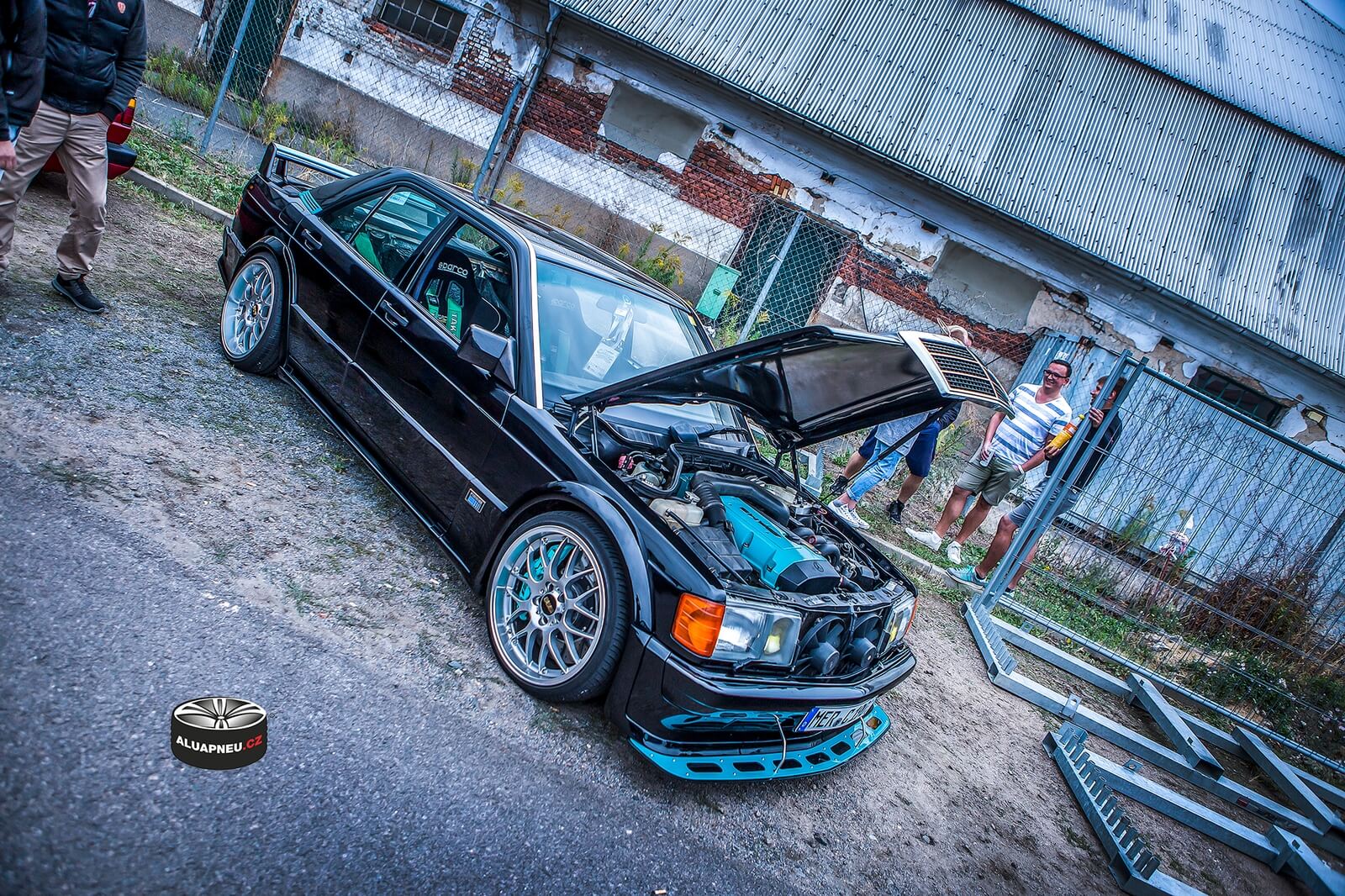 Elektrony BBS Mercedes 190e Evolution tuning - Dresden Xs CarNight
