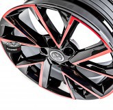 Alu disky YAKUZA JAPAN model SAGA BLACK RED 5x112 17"