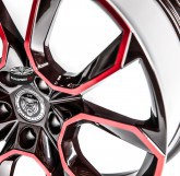 Alu disky YAKUZA JAPAN model KENZOU BLACK RED 5x112 18"