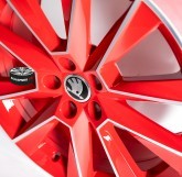 Litá kola Originální alu kola Škoda Savio Red 5x100 17"