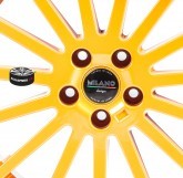 Alu disky MILANO DESIGN model F2 ORANGE limited 5x108 18"