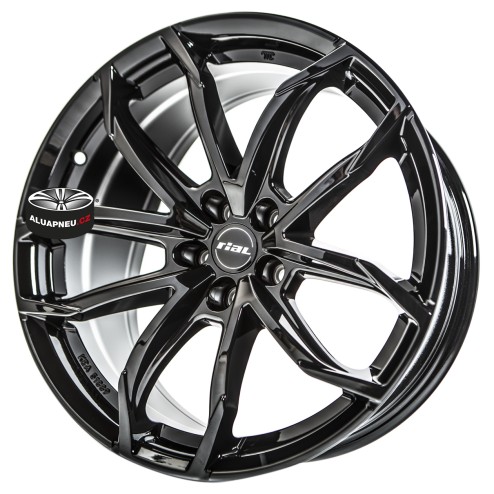 Alu kola Rial Lucca Black 5x115 17"