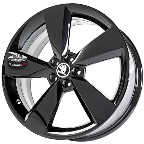 Alu kola ORIGINÁLNÍ ALU KOLA Škoda Camelot Black 5x100 17"