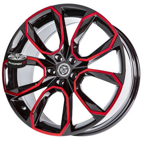 Alu kola YAKUZA JAPAN model KENZOU BLACK RED 5x112 19"