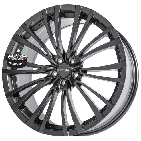 Alu kola MONACO model HAIRPIN BLACK 5x108 18"