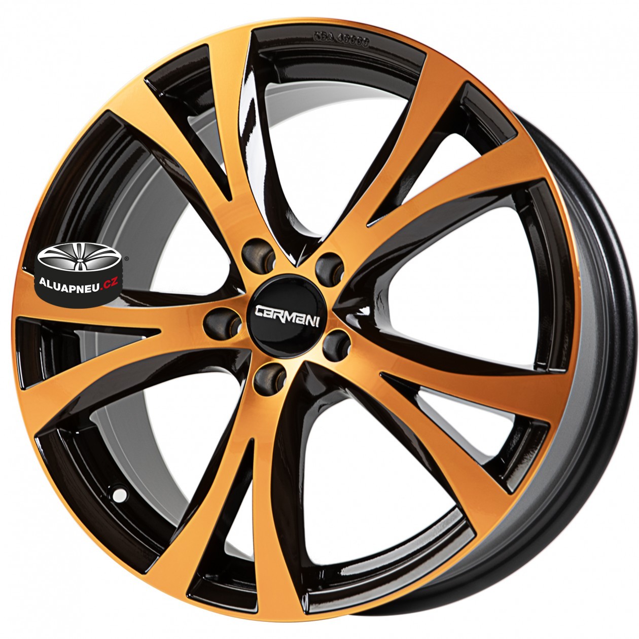 Alu kola CARMANI 9 COMPLETE ORANGE 5x112 17"